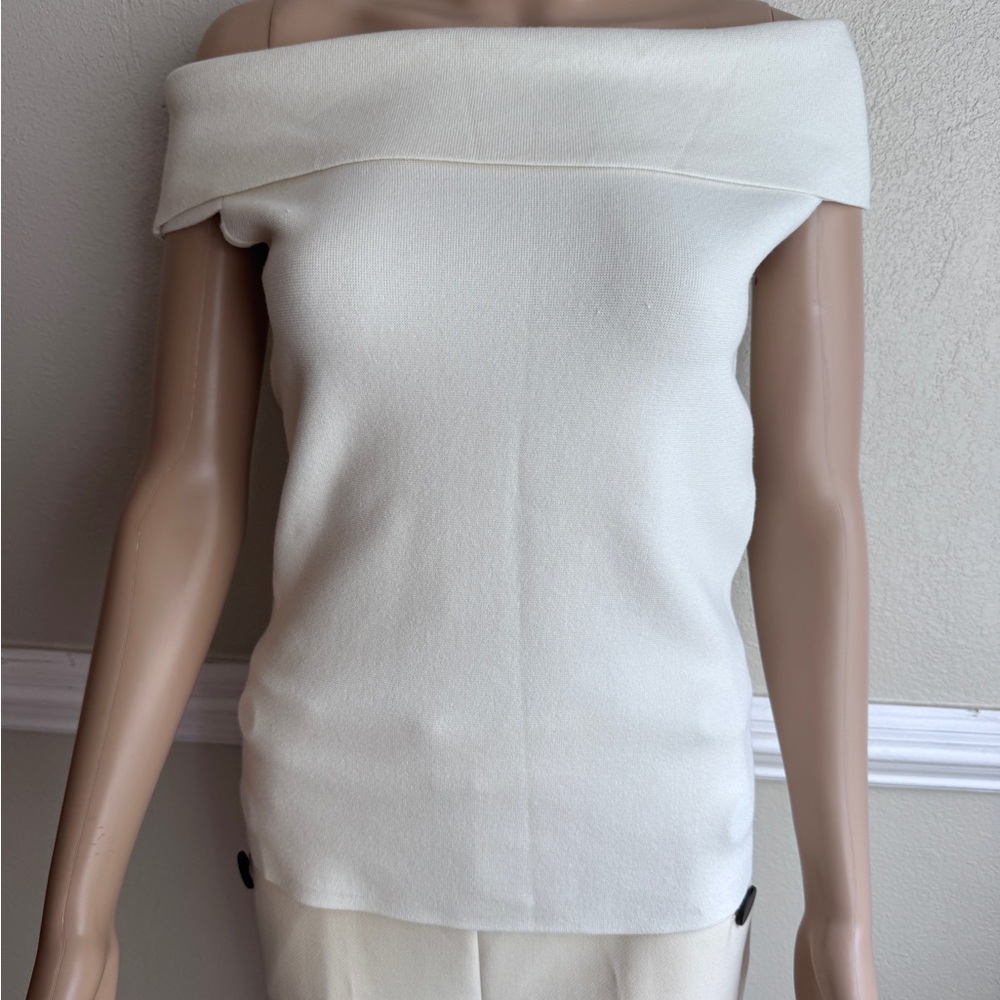 Ann Taylor Off-Shoulder Cream top